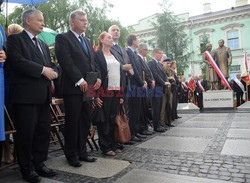 Odsłonięcie pomnika Lecha i Marii Kaczyńskich w Radomiu