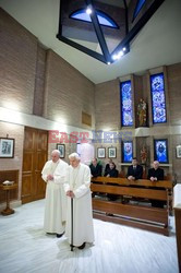 Świąteczne spotkanie Papieża Franciszka i Benedykta XVI
