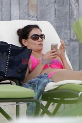 Katie Holmes and Suri Cruise wear bikinis 