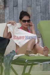 Katie Holmes and Suri Cruise wear bikinis 