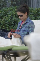 Katie Holmes and Suri Cruise wear bikinis 