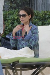 Katie Holmes and Suri Cruise wear bikinis 