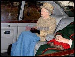 Queen Elizabeth at St. Mary Magdalene Church in Sandringham