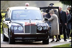 Queen Elizabeth at St. Mary Magdalene Church in Sandringham