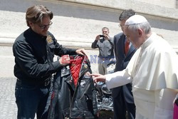 Harley-Davidson Dyna Super Glide, donated to Pope Francis 