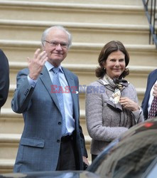 King and Queen of Sweden Carl XVI Gustaf and Silvia shopping at Bloomingdale's