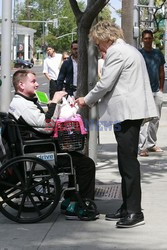 Rod Stewart i Penny Lancaster na zakupach