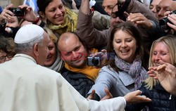 Papież Franciszek w polskim kościele w Rzymie