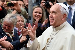 Papież Franciszek w polskim kościele w Rzymie