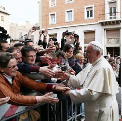 Papież Franciszek w polskim kościele w Rzymie