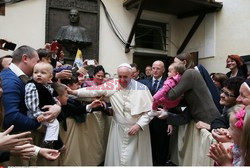 Papież Franciszek w polskim kościele w Rzymie