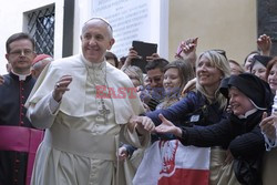 Papież Franciszek w polskim kościele w Rzymie