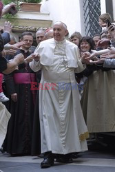 Papież Franciszek w polskim kościele w Rzymie