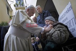 Papież Franciszek w polskim kościele w Rzymie