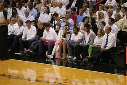 Celebrities watching NBA