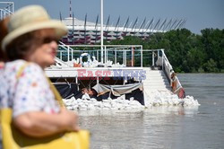 Wisła przekroczyła stan alarmowy w Warszawie