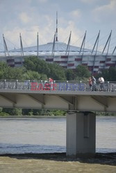 Wisła przekroczyła stan alarmowy w Warszawie