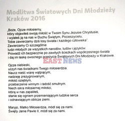 Prezentacja loga Światowych Dni Młodzieży Kraków 2016