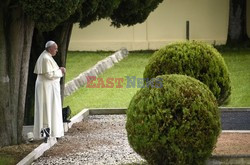 Papież Franciszek na cmentarzu w Fogliano di Redipuglia