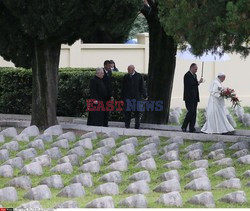 Papież Franciszek na cmentarzu w Fogliano di Redipuglia