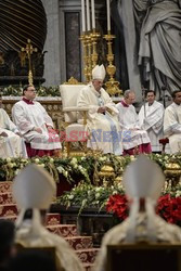 Papież Franciszek odprawia mszę w Nowy Rok