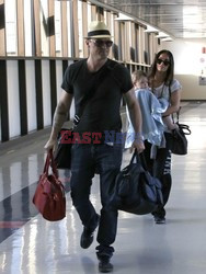 Megan Fox i Brian Austin Green z synem na lotnisku