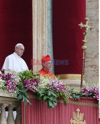 Papież Franciszek wygłasza orędzie Urbi et Orbi