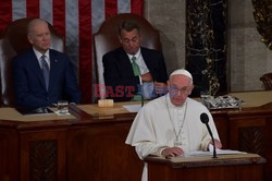 Papież Franciszek  przemawia w Kongresie USA 