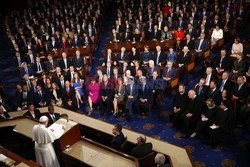 Papież Franciszek  przemawia w Kongresie USA 