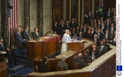 Papież Franciszek  przemawia w Kongresie USA 