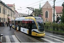 ŚDM 2016 - Papiez podróżuje tramwajem - Przekazanie kluczy do bram Krakowa