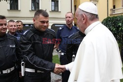 ŚDM 2016 - Papiez podróżuje tramwajem - Przekazanie kluczy do bram Krakowa