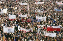 Strajki i demonstracje Solidarności