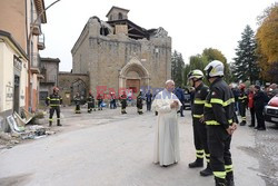 Spontaniczna wizyta Papieża Franciszka w Amatrice i Accumoli