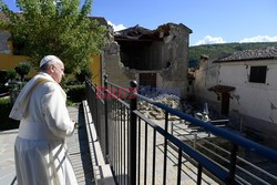 Spontaniczna wizyta Papieża Franciszka w Amatrice i Accumoli