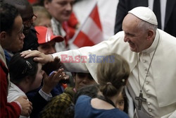 Bezdomni na audiencji u papieża Franciszka