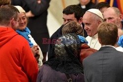 Bezdomni na audiencji u papieża Franciszka