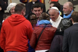 Bezdomni na audiencji u papieża Franciszka