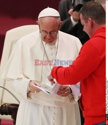 Bezdomni na audiencji u papieża Franciszka