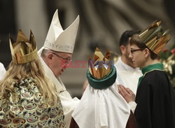 Papież Franciszek odprawił mszę w Nowy Rok