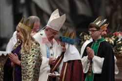 Papież Franciszek odprawił mszę w Nowy Rok