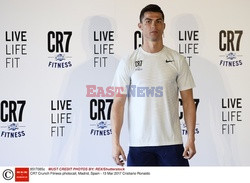 Cristiano Ronaldo na prezentacji CR7 Crunch Fitness