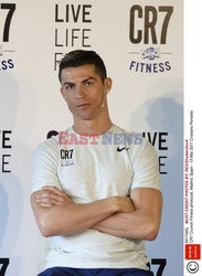 Cristiano Ronaldo na prezentacji CR7 Crunch Fitness