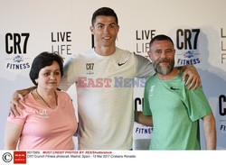 Cristiano Ronaldo na prezentacji CR7 Crunch Fitness