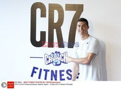 Cristiano Ronaldo na prezentacji CR7 Crunch Fitness