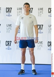 Cristiano Ronaldo na prezentacji CR7 Crunch Fitness