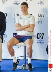 Cristiano Ronaldo na prezentacji CR7 Crunch Fitness