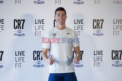 Cristiano Ronaldo na prezentacji CR7 Crunch Fitness