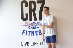 Cristiano Ronaldo na prezentacji CR7 Crunch Fitness