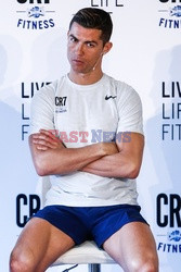 Cristiano Ronaldo na prezentacji CR7 Crunch Fitness